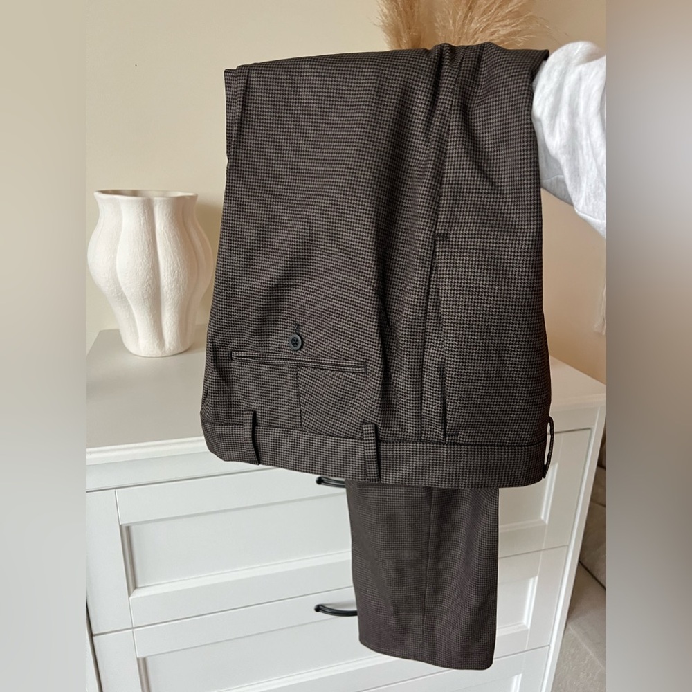 Mens Sutton Plaid Dress Pants size 33 / 32